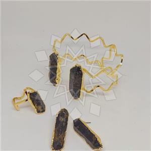 Fashion Gemstone  Ring Earring Bracelet Sets