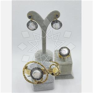 Fashion Gemstone  Ring Earring Bracelet Sets