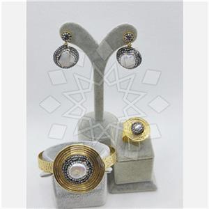 Fashion Gemstone  Ring Earring Bracelet Sets