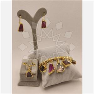 Fashion Gemstone  Ring Earring Bracelet Sets