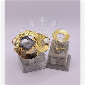 Fashion Gemstone  Ring Earring Bracelet Sets