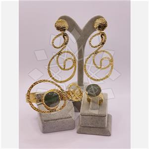 Fashion Gemstone  Ring Earring Bracelet Sets