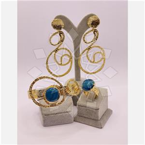 Fashion Gemstone  Ring Earring Bracelet Sets
