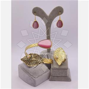 Fashion Gemstone  Ring Earring Bracelet Sets