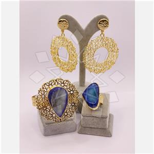 Fashion Gemstone  Ring Earring Bracelet Sets