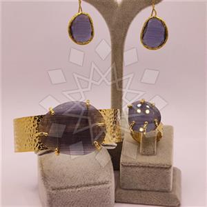 Fashion Gemstone  Ring Earring Bracelet Sets
