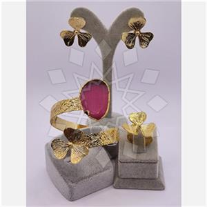 Fashion Gemstone  Ring Earring Bracelet Sets