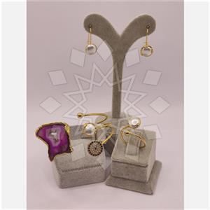 Fashion Gemstone  Ring Earring Bracelet Sets