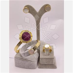 Fashion Gemstone  Ring Earring Bracelet Sets