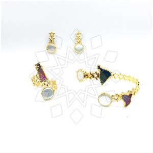 Fashion Gemstone  Ring Earring Bracelet Sets