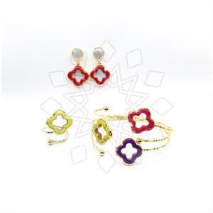 Fashion Gemstone  Ring Earring Bracelet Sets