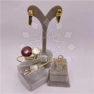 Fashion Gemstone  Ring Earring Bracelet Sets