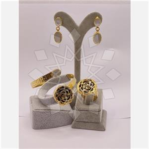 Fashion Gemstone  Ring Earring Bracelet Sets