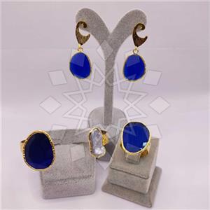 Fashion Gemstone  Ring Earring Bracelet Sets