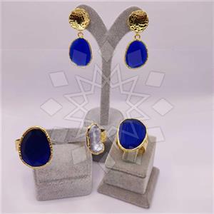 Fashion Gemstone  Ring Earring Bracelet Sets