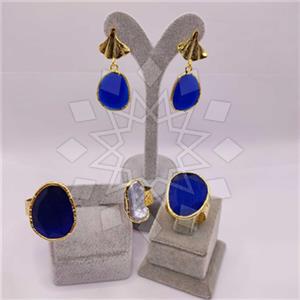 Fashion Gemstone  Ring Earring Bracelet Sets