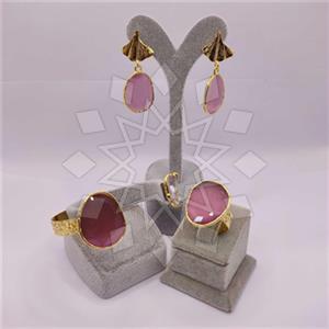 Fashion Gemstone  Ring Earring Bracelet Sets