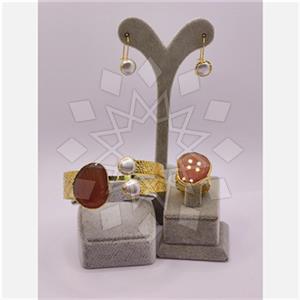 Fashion Gemstone  Ring Earring Bracelet Sets