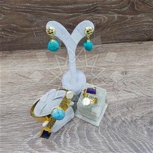 Fashion Gemstone  Ring Earring Bracelet Sets