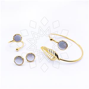 Fashion Gemstone  Ring Earring Bracelet Sets