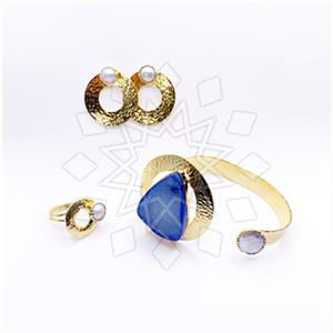 Fashion Gemstone  Ring Earring Bracelet Sets
