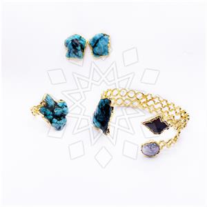Fashion Gemstone  Ring Earring Bracelet Sets