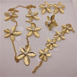 Fashion Gemstone  Ring Earring Necklace Bracelet Sets