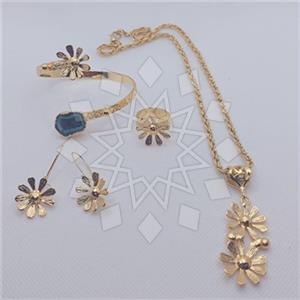 Fashion Gemstone  Ring Earring Necklace Bracelet Sets