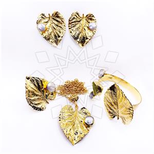 Fashion Gemstone  Ring Earring Necklace Bracelet Sets