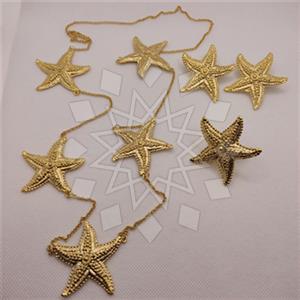 Fashion Ring Earring Necklace Sets