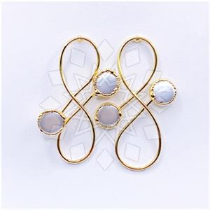 Fashion Gemstone  Statement Earring