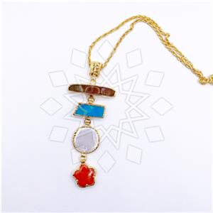 Fashion Gemstone  Statement Necklace