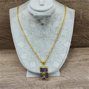 Fashion Gemstone  Statement Necklace