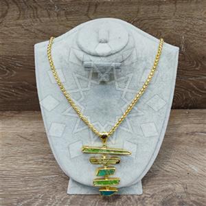 Fashion Gemstone  Statement Necklace