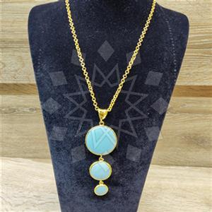 Fashion Gemstone  Statement Necklace