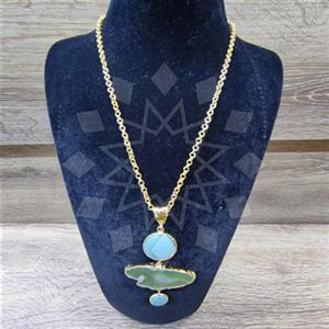 Fashion Gemstone  Statement Necklace