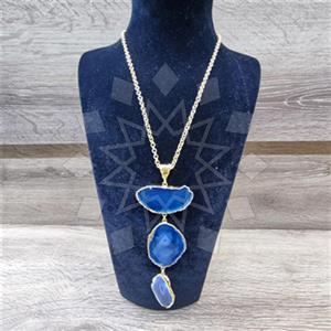 Fashion Gemstone  Statement Necklace
