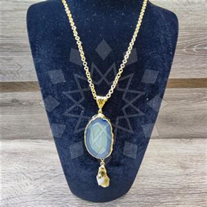 Fashion Gemstone  Statement Necklace