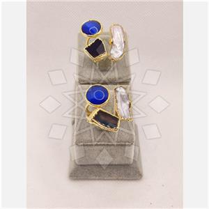 Fashion  Triple Gemstone Rings Package