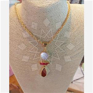 Fashion Gemstone Pendant Necklace