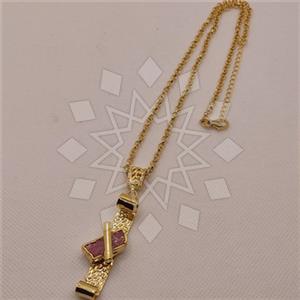 Fashion Gemstone Pendant Necklace