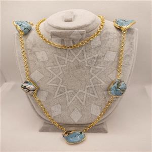 Fashion Gemstone Statement Necklace