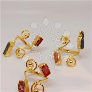 Fashion Double Gemstone Rings