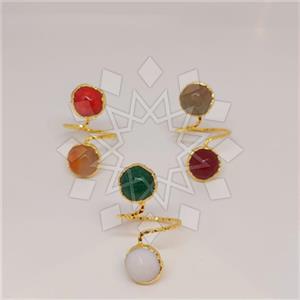 Fashion Double Gemstone Rings