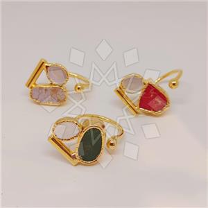 Fashion Double Gemstone Rings