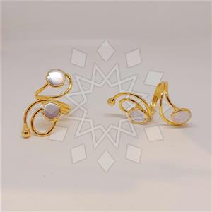 Fashion Double Gemstone Rings