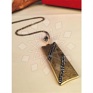 Fashion Geometric Gem and Crystals Unique Necklace