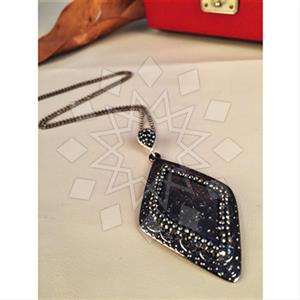 Fashion Geometric Gem and Crystals Unique Necklace