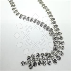 Fashion Geometric Metal and Chain Necklace