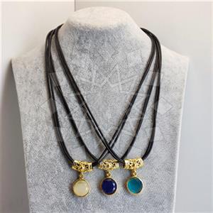 Fashion Geometric Pendant 3 Necklace Package